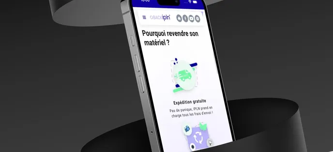 Illustration du site BACK ipln dans un smartphone