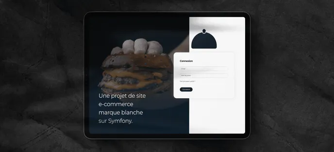 Illustration du site NexusGreen dans une tablette Illustration du site NexusGreen dans une tablette