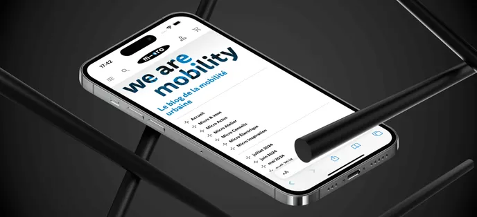 Illustration du site Micro Mobility dans un téléphone