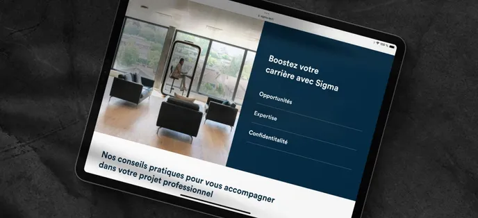 Illustration du site Sigma dans une tablette