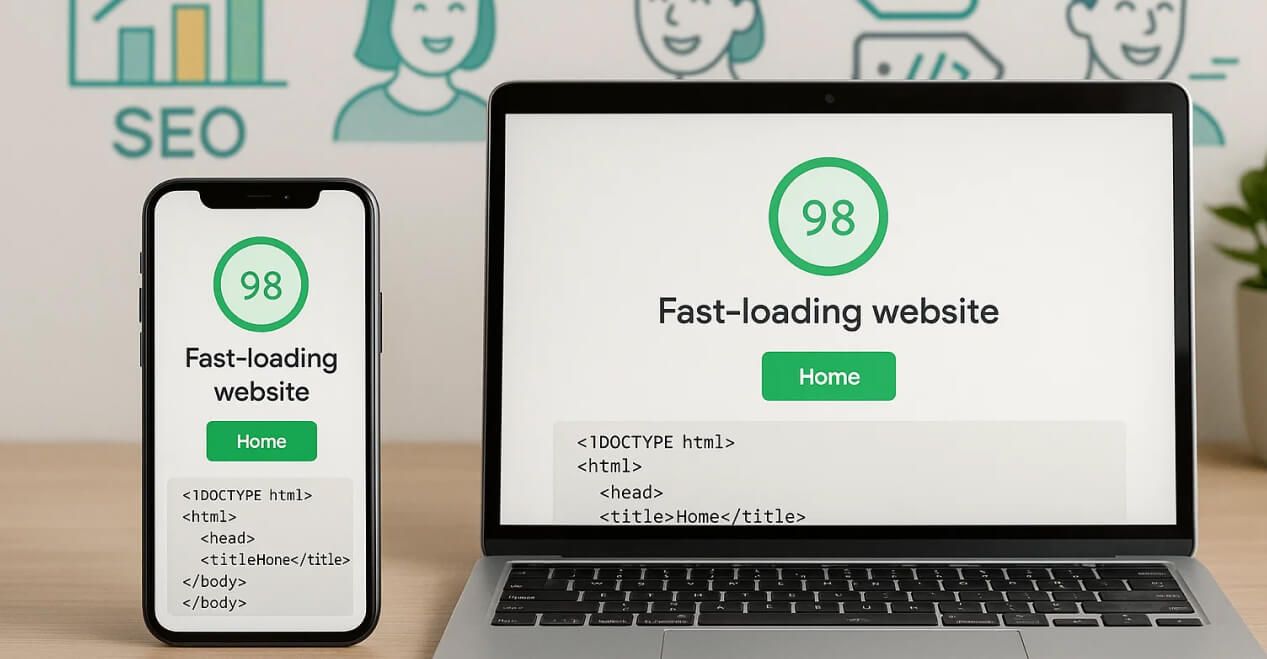 Illustration d'une page Page Speed Insight avec un site ayant de bonnes performances