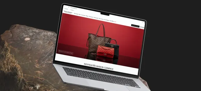 Image de la page d'accueil du site Maison Clémence en version ordinateur