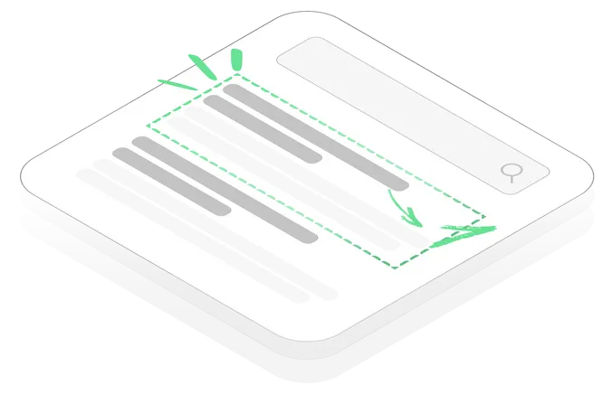 Illustration de résultats dans un moteur de recherches