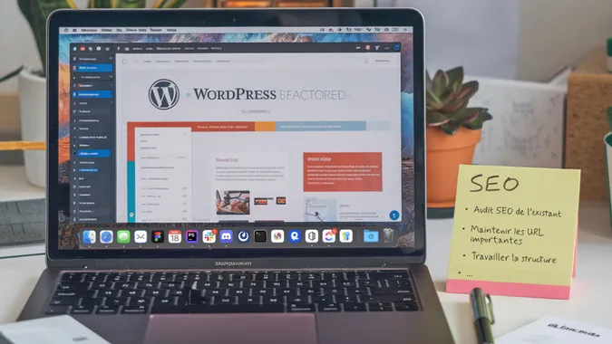 Screenshot d'un Back Office Wordpress dans un mac