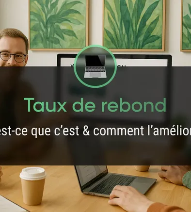 Illustration évoquant le taux de rebond d'un site web