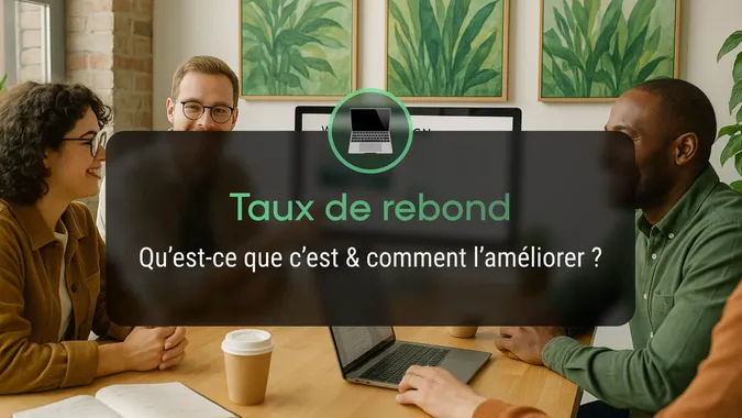 Illustration évoquant le taux de rebond d'un site web